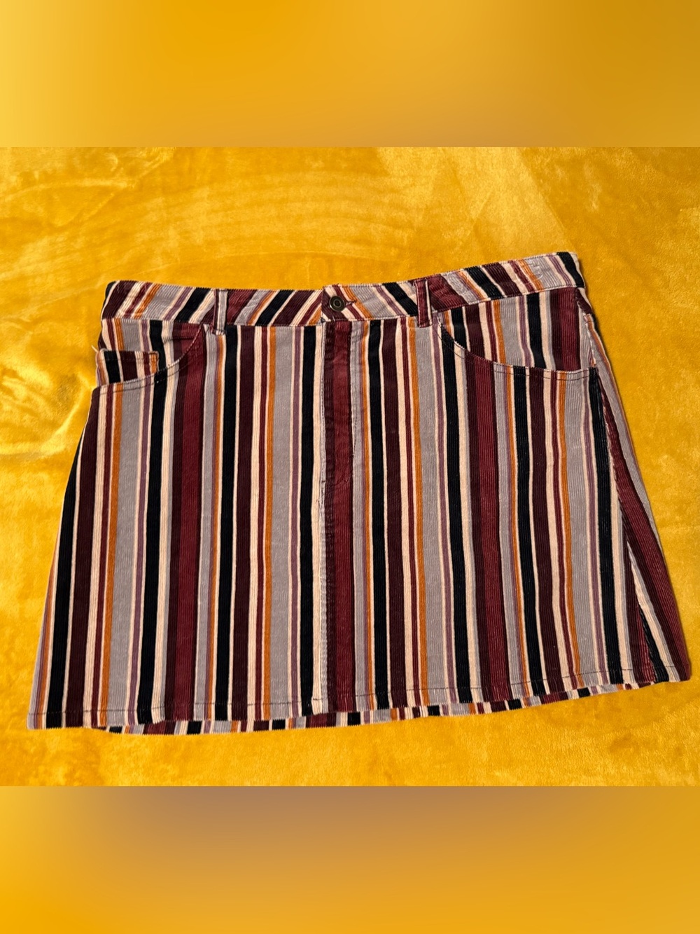 wild fable Striped Corduroy Mini Skirt